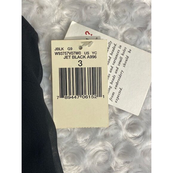 Guess Beaded Dressy Tank Beaded Size 3 Jet Black - Picture 4 of 13